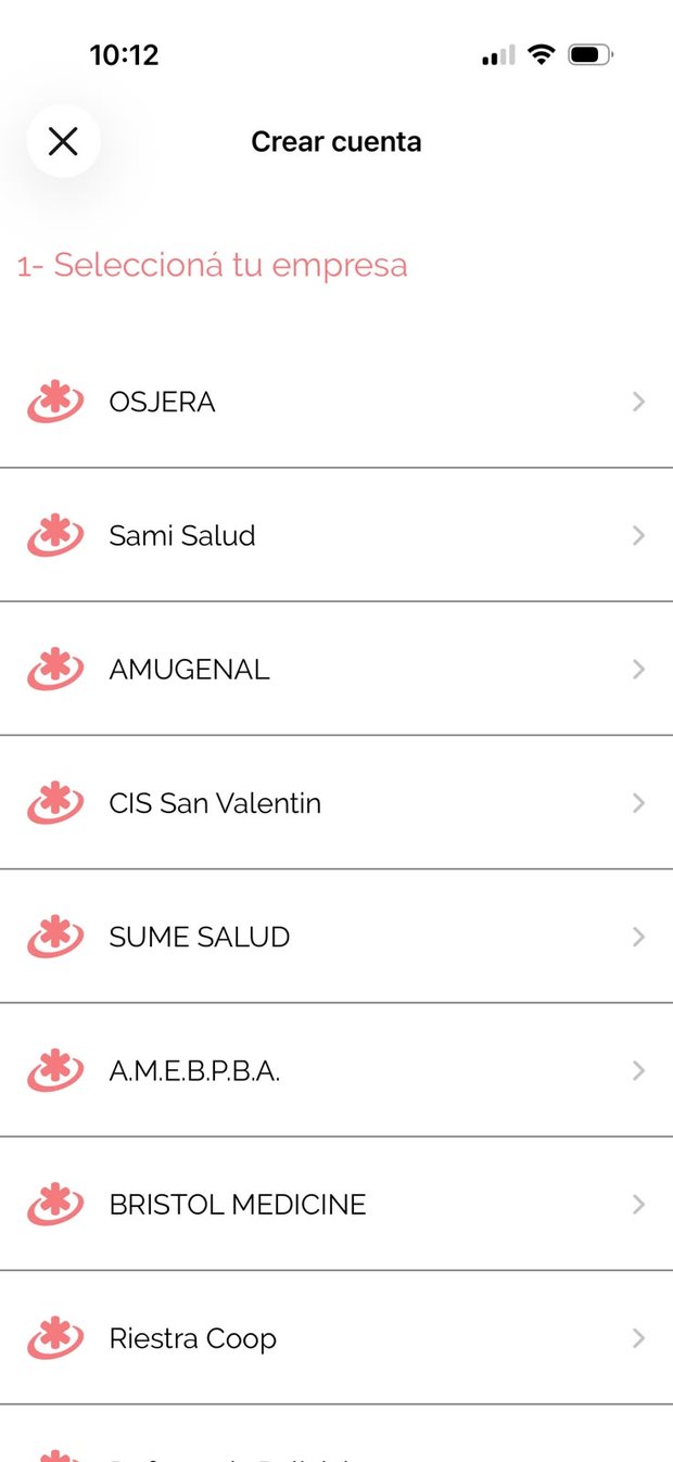 Lista de empresas con Sami Salud